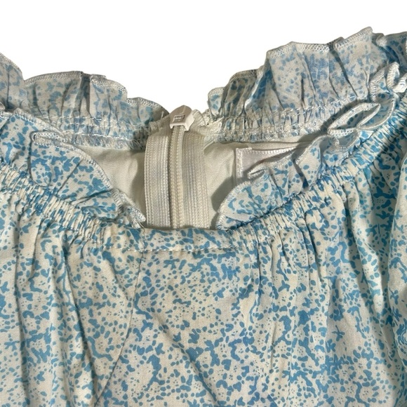 Pink Lily x Caitlin Covington Palm Beach Mini Dress Cottage Floral Blue Size XS - Picture 9 of 14